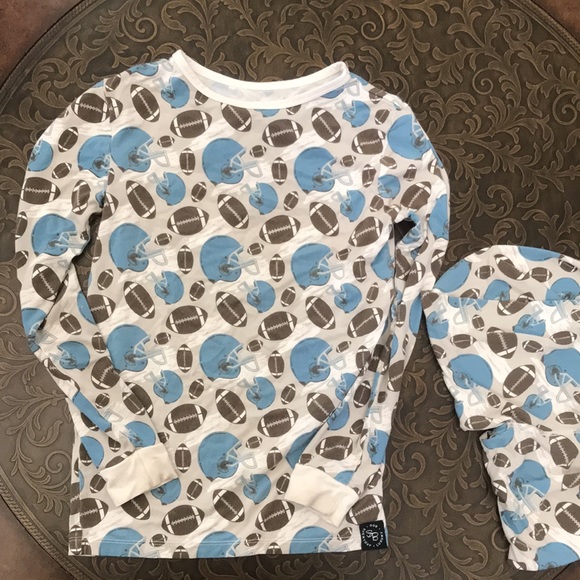 Sweet Bamboo Football Pajamas Size 10 Years - Picture 10 of 10